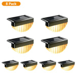 lampes solaires led étanches ip44 adhésives modernes extérieur 10 pièces noir réticulé autoallumage blanc