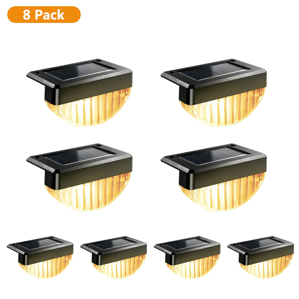 lampes solaires led étanches ip44 adhésives modernes extérieur 10 pièces noir réticulé autoallumage blanc