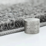 tapis bain poilu antidérapant imperméable résistant couleur gris moderneintérieur prière cuisine chambre