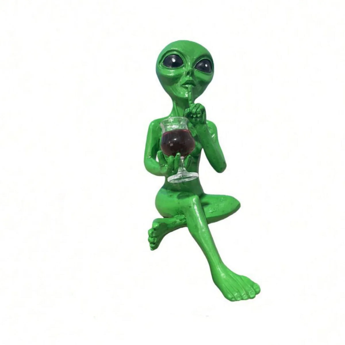 statue alien résine verre bière vin étagère décoration science fiction