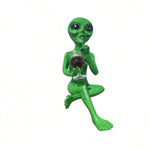 statue alien résine verre bière vin étagère décoration science fiction
