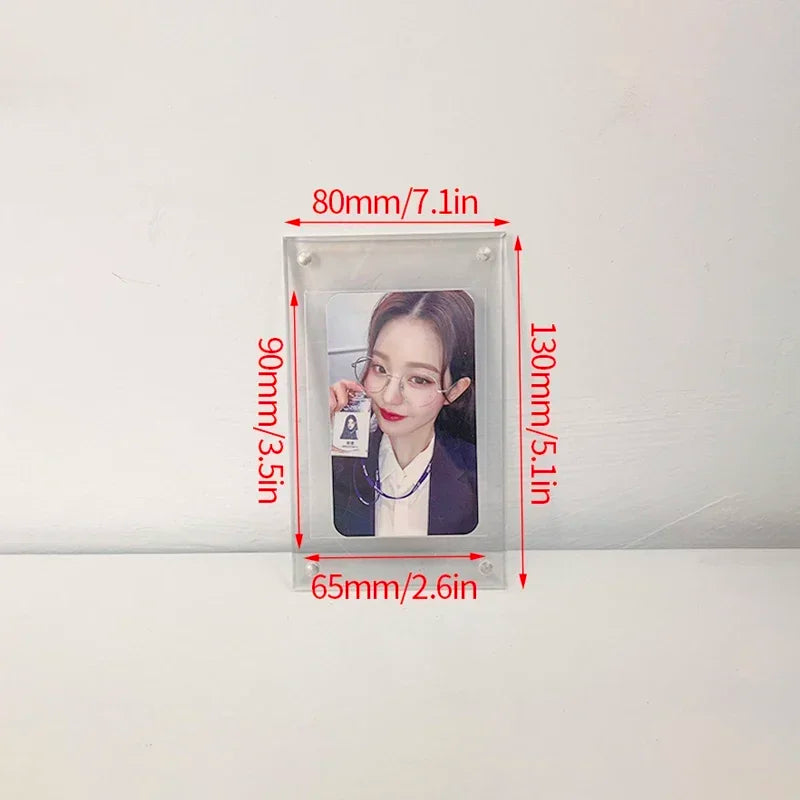 cadre photo acrylique transparent moderne minimaliste métalliques cartes photo cd kpop
