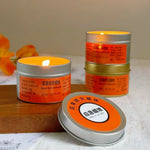bougies urgence sans fumée 15h 24h orange pratique survie camping maison longue durée