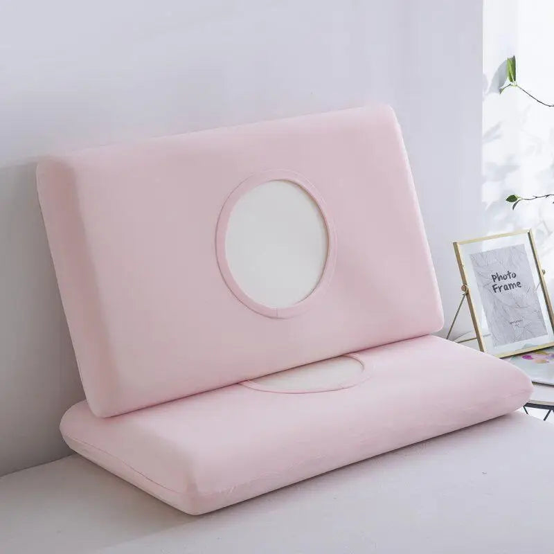 taies d'oreiller polyester gris bleu rose 40x60cm 40x70cm nordique simples