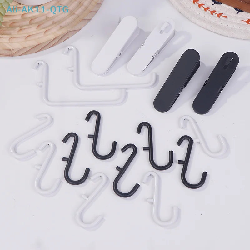 porte serviettes blanc noir clips boîte rangement moderne minimaliste plastique