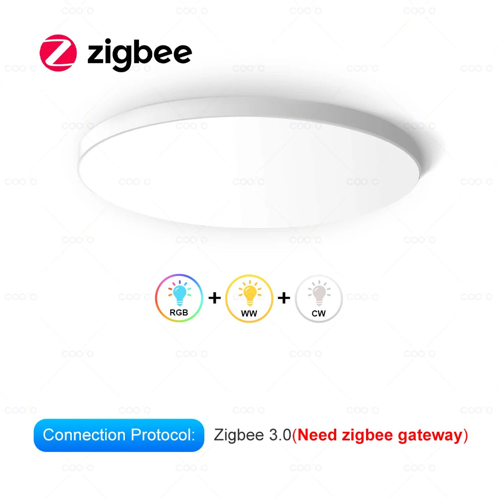 plafonnier led blanc moderne surface éclairage quotidien cuisine salle manger app commande vocale alexa