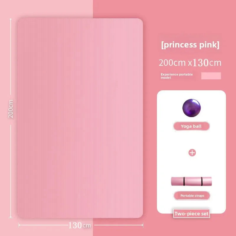 tapis yoga violet rose antidérapant alvéolaire lignes relief double épais moderne fitness enfants