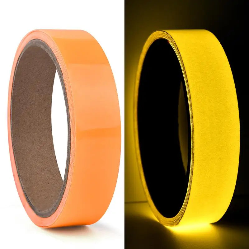 ruban lumineux adhésif bleu vert orange moderne sécurité décoration nuit