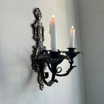 Chandelier mural fer rouge design européen