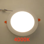 spots led 12w 20w 4000k 6500k blanc moderne encastrables clips câble alimentation