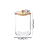 boîtes rangement cosmétiques réutilisables transparentes couvercle sphérique moderne minimaliste coton tige disques coton tampons