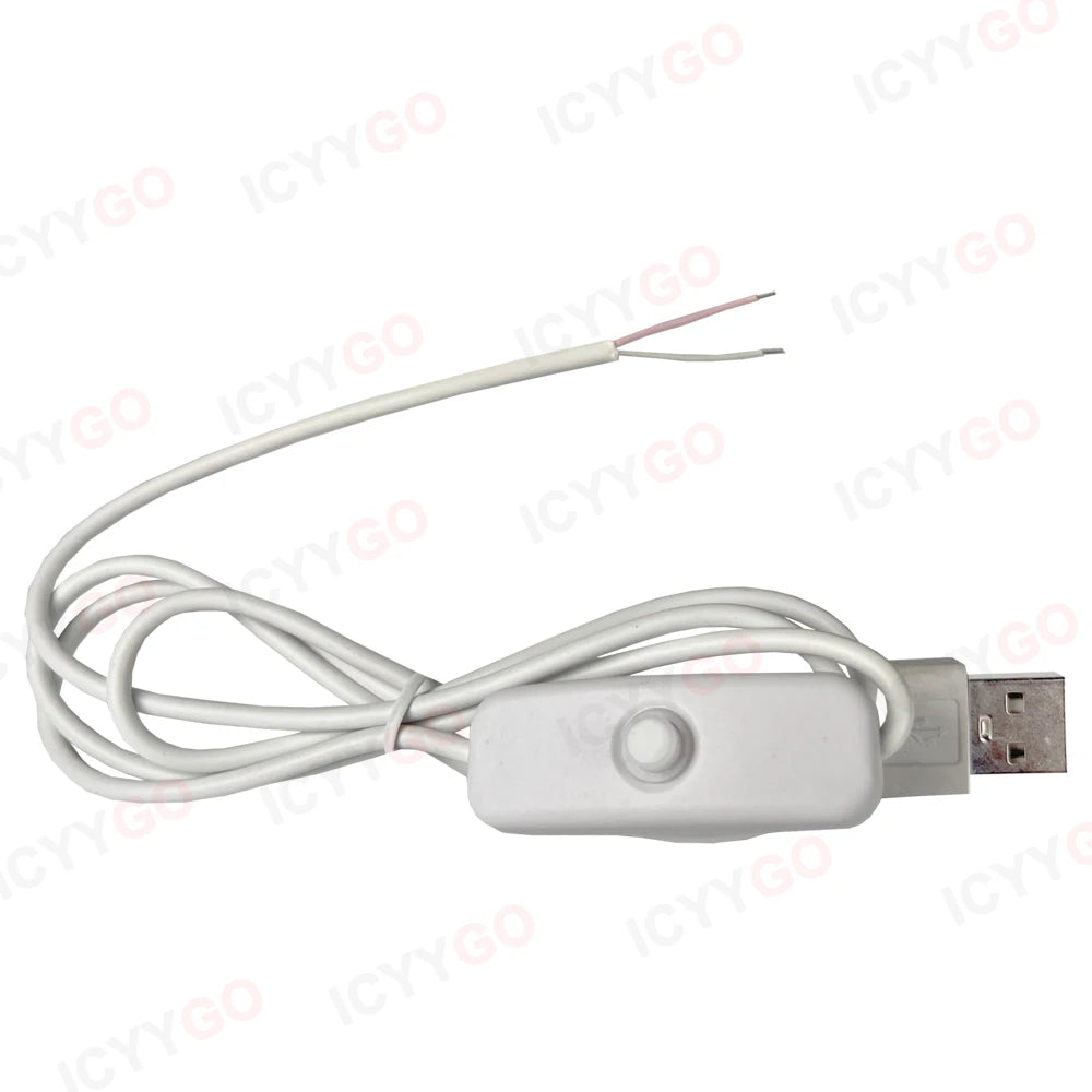 lampe led 10w blanc chaud 50mm usb circulaire diodes cordon interrupteur