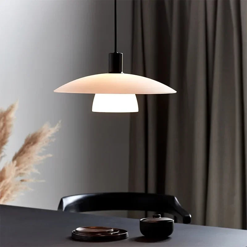 lampe suspendue moderne blanc noir mat pendentif cordon 90 260V 249 2000 lumens certification
