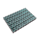 boîtes rangement électroniques transparentes vert rouge bleu jaune noir pratiques clips compactes
