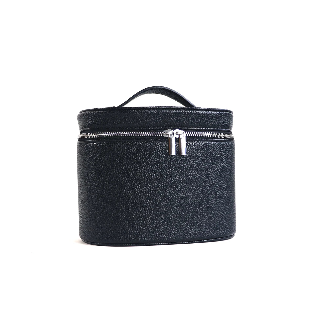 boîte rangement cosmétique simili cuir marron rose noir compartiments internes poignée amovible moderne pratique