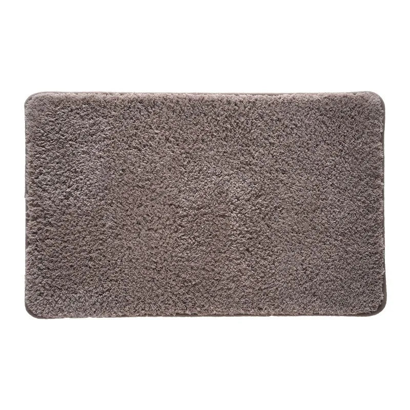 tapis bain absorbant eau antidérapant gris beige bleu poils doux moderne