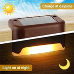lumières solaires led étanches noires marrons modernes autoinstallables patio jardin extérieur