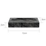 ensemble accessoires salle bain marbre noir rangement brosse dents dentifrice moderne luxe