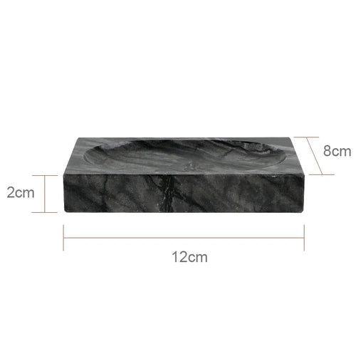 ensemble accessoires salle bain marbre noir rangement brosse dents dentifrice moderne luxe