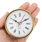 montre quartz classique insert or chiffres romains vintage aiguilles transparentes fixations trous