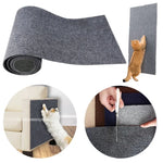 tapis grattage chat tissu adhésif protection meuble moderne gris texture