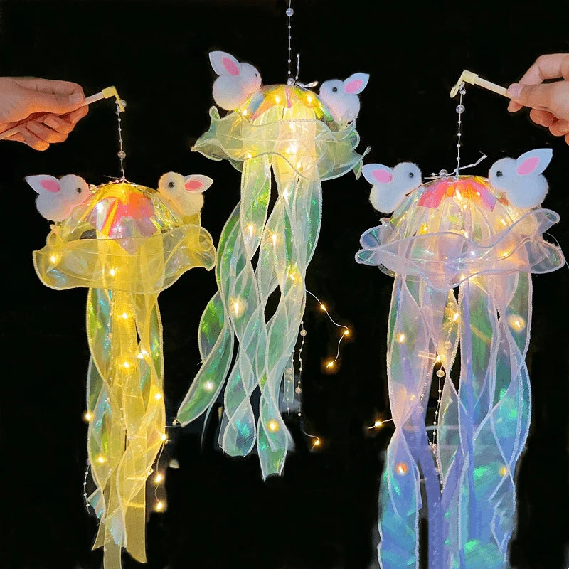 méduses lumineuses multicolores transparentes modernes guirlande lumineuse décoration chambre événement festive
