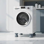 pieds machine laver ajustables gris texture rugueuse moderne télescopiques
