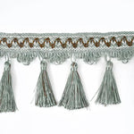 ruban pompons violet marron doré décoration mariage tissu polyester franges élégant accessoire broderie tassel