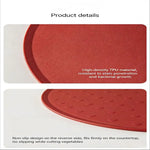 planches découpe rouge noire moderne adhésive couteau cuisine silicone flexible
