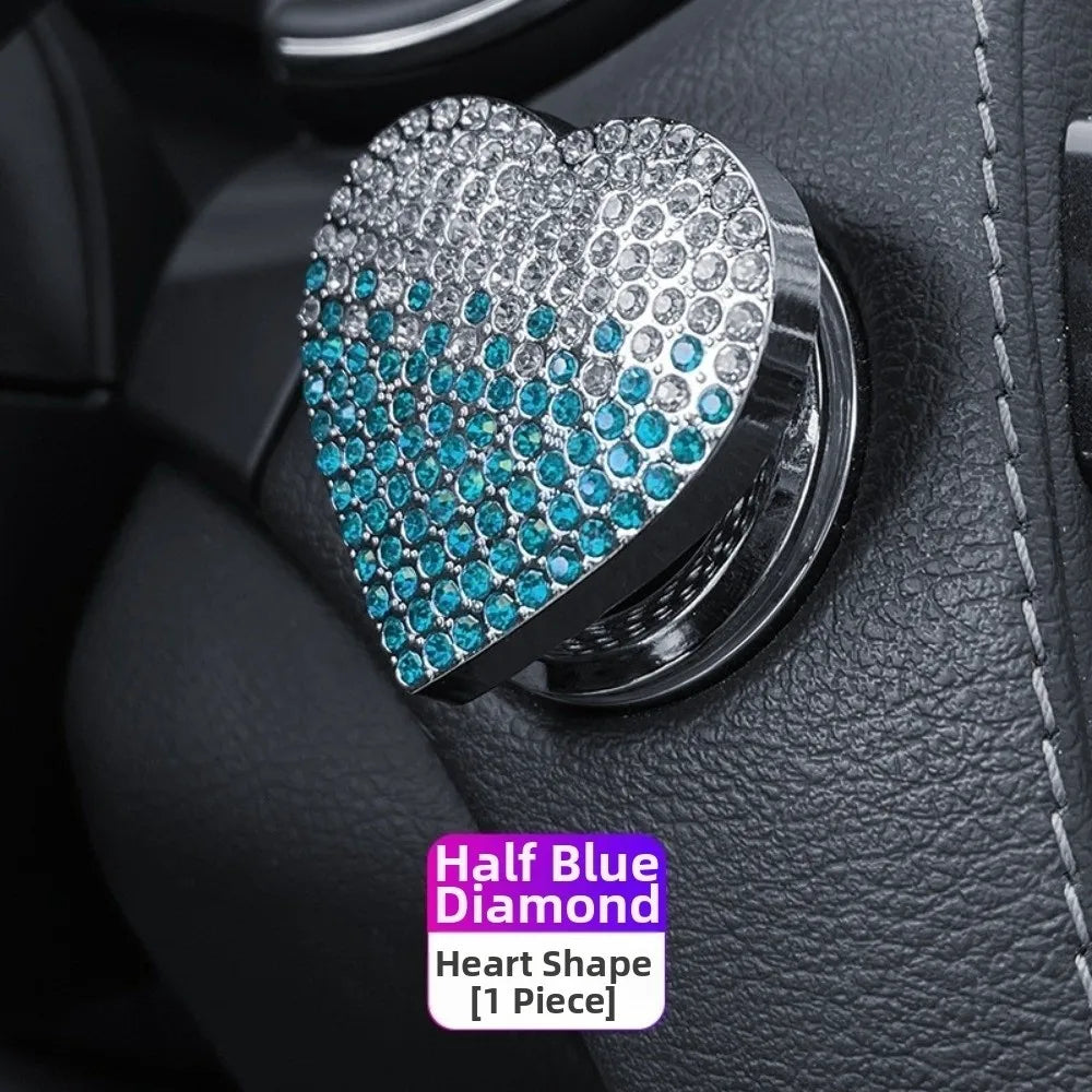 coeurs strass adhésifs modernes élégants rouge bleu argent