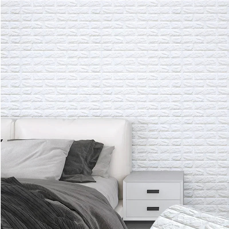 Papier peint auto adhésif brique moderne résistant humidité antistatique 200cm 70cm