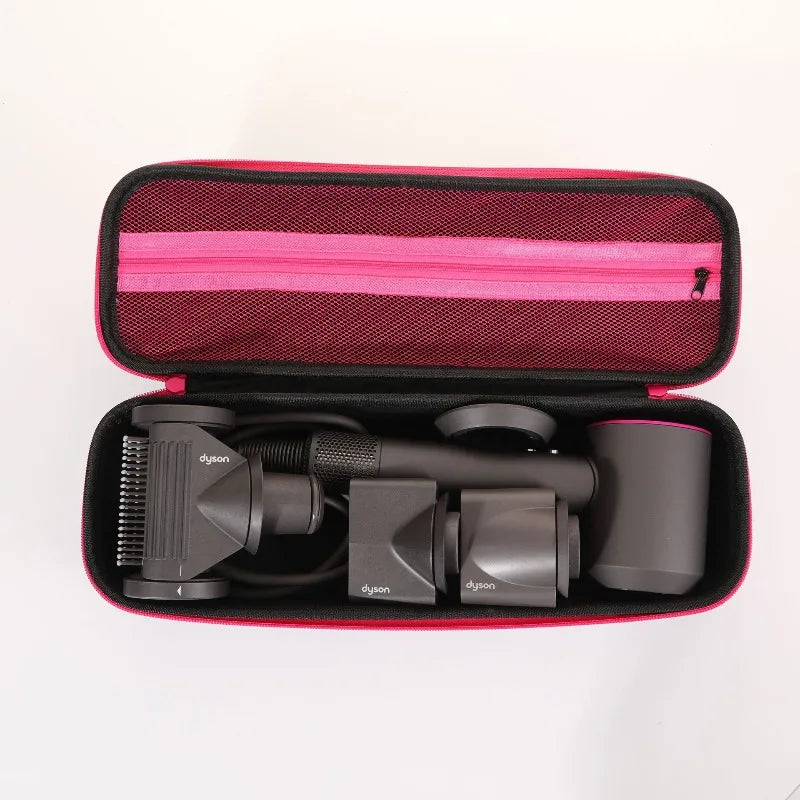 brosse cheveux électrique noir rose toile moderne réutilisable sac rangement polyester poignée