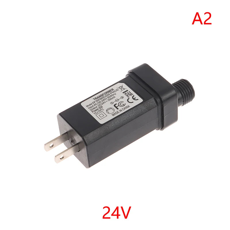 transformateur électrique 24v 6w led noir moderne prise secteur adaptateur commutateur ip44 étanche