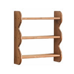 étagère murale bois brut naturel rustique moderne niveaux tasses chambre coucher fixations incluses