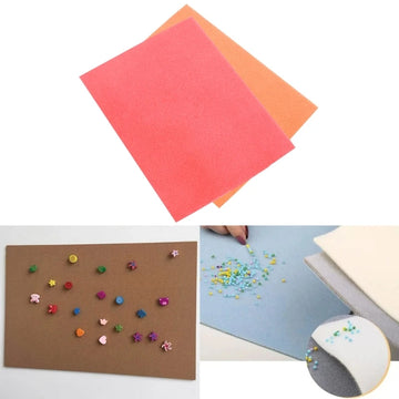 feutre texturé multicolore incluses rouge orange bleu gris beige artisanat loisirs créatifs