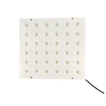 plafonnier led moderne blanc rangées diodes télécommande vis fixations surface