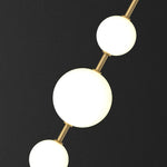 applique murale or sphères translucides éclairage chambre salon entrée moderne LED 65cm 85cm lumière