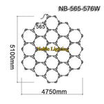 ruban led blanc hexagonal moderne adhésif 565mm 6500k 2000lm 50000h