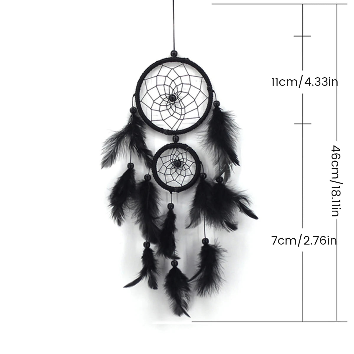 décoration murale boho attrape rêves crocheté motifs floraux plumes blanc ornement salon chambre enfants