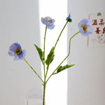 bouquet artificiel fleurs modernes rouge blanc bleu jaune vert feuilles vertes mariage anniversaire décoration