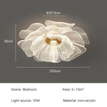 plafonnier led moderne floral doré lumineux chambre entrée couloir adaptable blanc doré