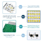 lampe led diy matrice smd 2835 blanc froid chaud modernes 220v 10w 20w 30w