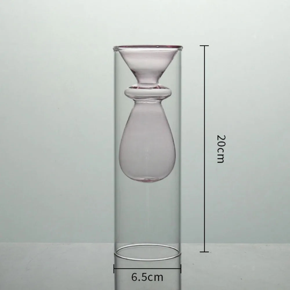 vases verre modernes transparents sphères bleu vert rose violet orange