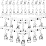 clips transparents prix etiquettes doubles affichages supports étiquettes modernes supermarché