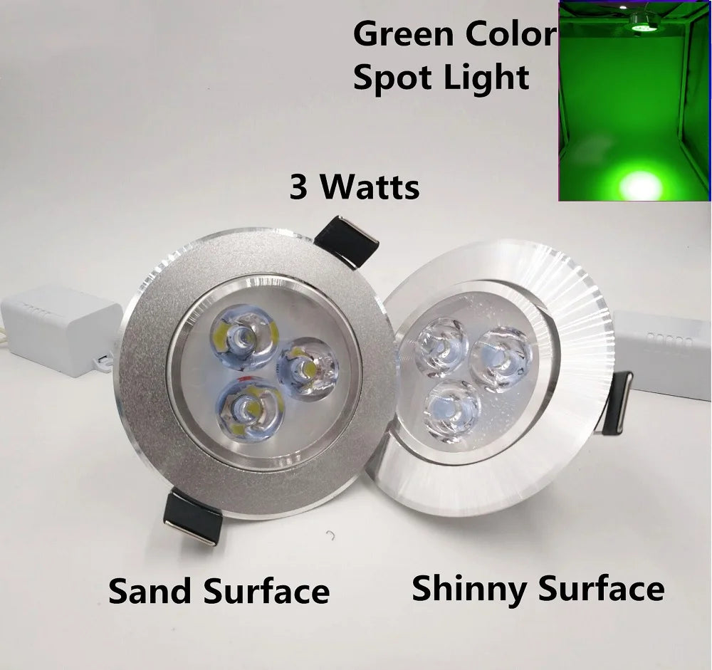 Spot LED argenté moderne surface gravée clips fixation câble d'alimentation 85 240V