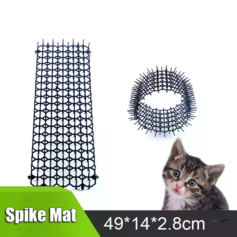 tapis picots anti chats protection plantes noir piquets métalliques fixations utilitairesextérieur