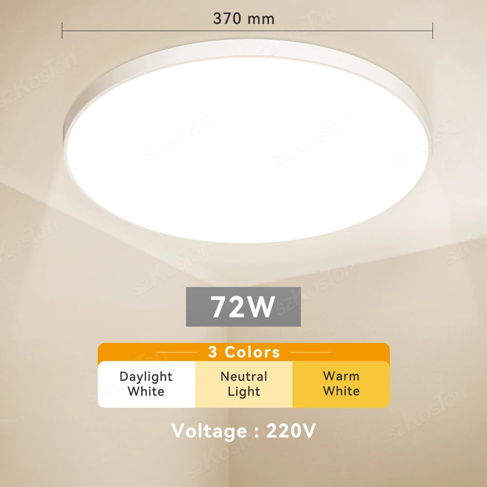 lampe led moderne blanc 220v acrylique abs surface cuisine salon chambre