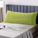 housse coussin dos blanc texture bouclée nordique décoration maison voiture fixations