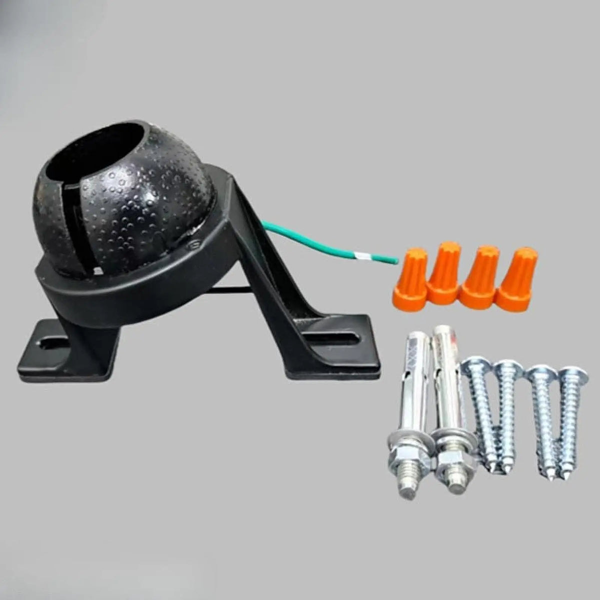 support luminaire industriel fixations visserie facile couleur noir orange argenté vert