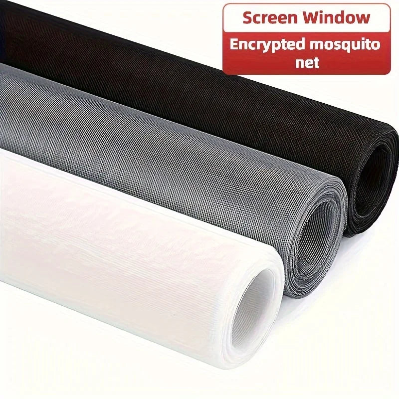 moustiquaire filet fenêtre porte balcon résistant insectes protection animaux domestiques maille plastique blanc gris